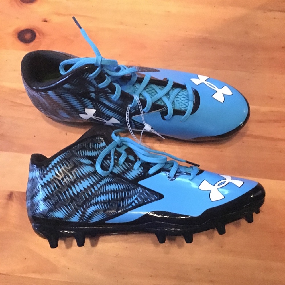 Under Armour Cleats Blue Size 12 Brand New